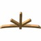 Ekena Millwork Alberta Rough Sawn Timber Gable Bracket, Western Red Cedar, 72"W x 36"H x 4"D x 4"F, 12/12 Pitch GBW072X36X0404ALB00RWR - alternate 5